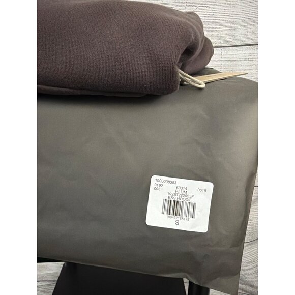 NWT Fear Of God Essentials Plum Hoodie Size S - Picture 2 of 3